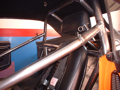 69 Camaro roll cage installation